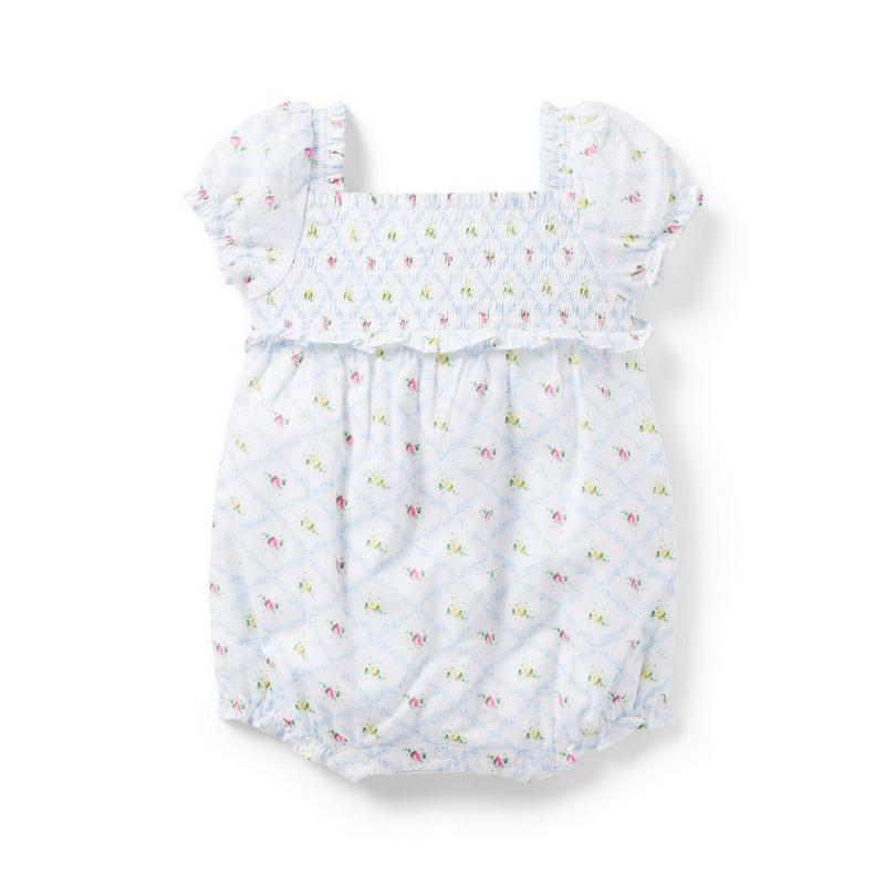 The Lily Floral Smocked Baby Romper - Janie And Jack